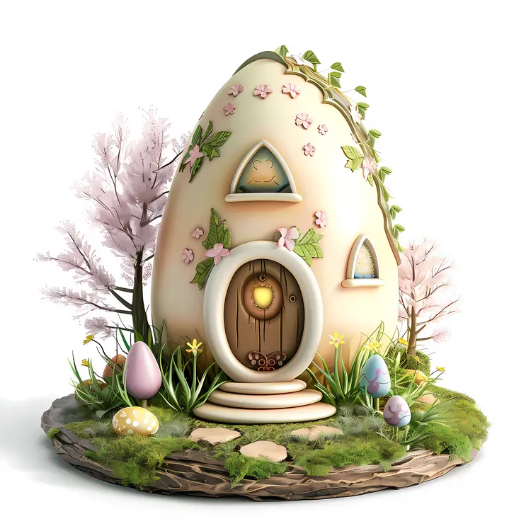 Small Cute Pastel Egg House