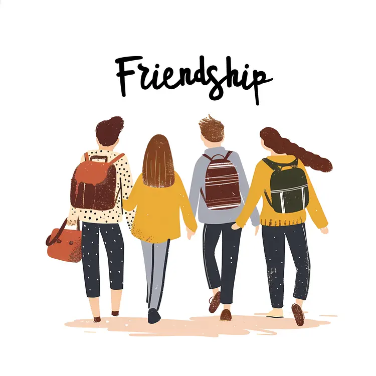 Friends Walking Together