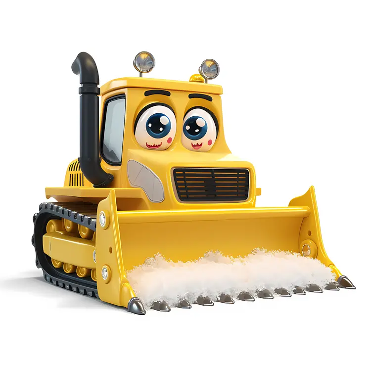 Cute Cartoon Snowplow
