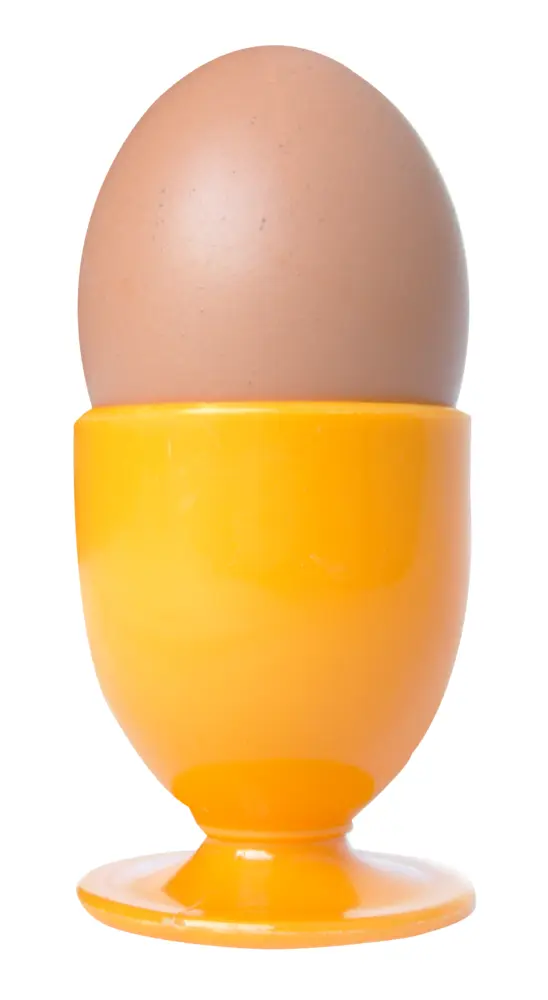 Boiled Egg in Yellow Holder