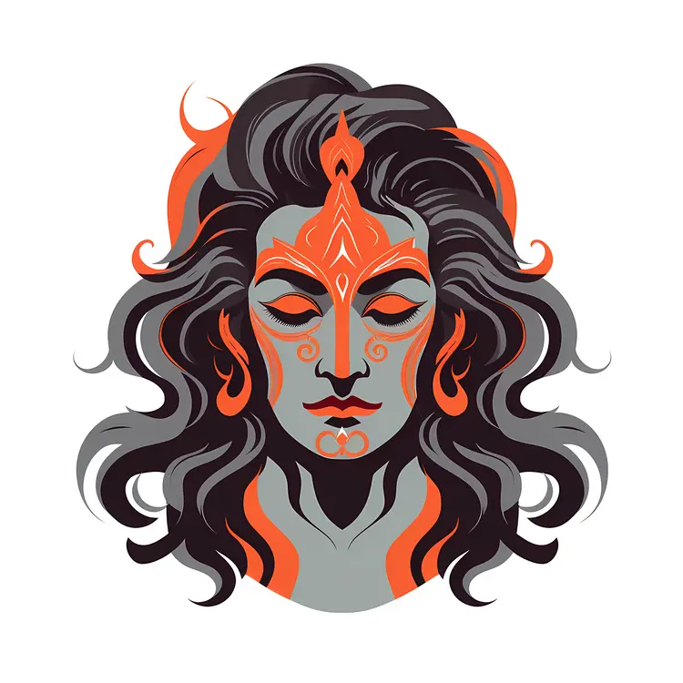 Shiva with Fiery Accents