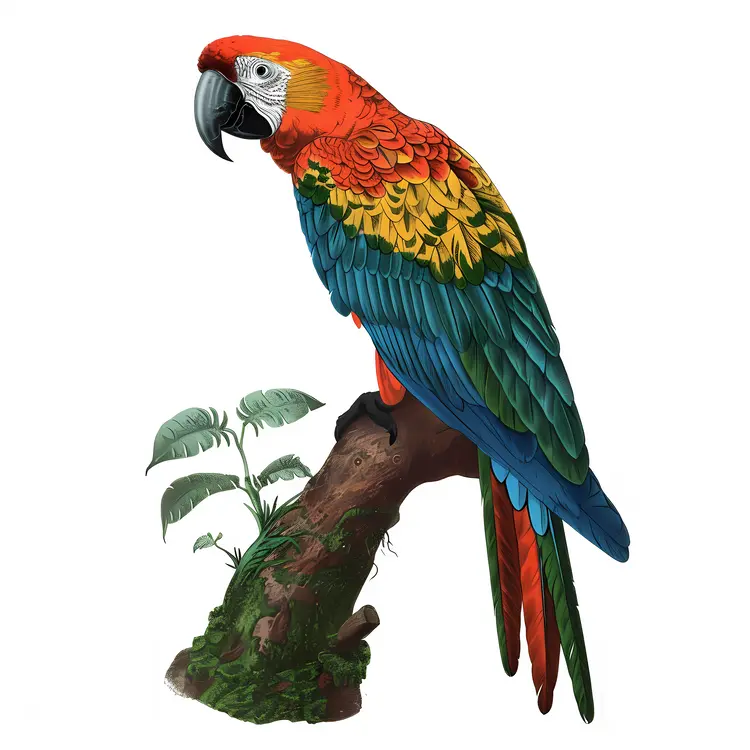 Detailed Parrot Illustration
