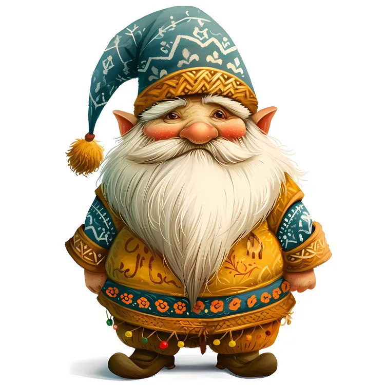 Yellow Gnome with Blue Hat