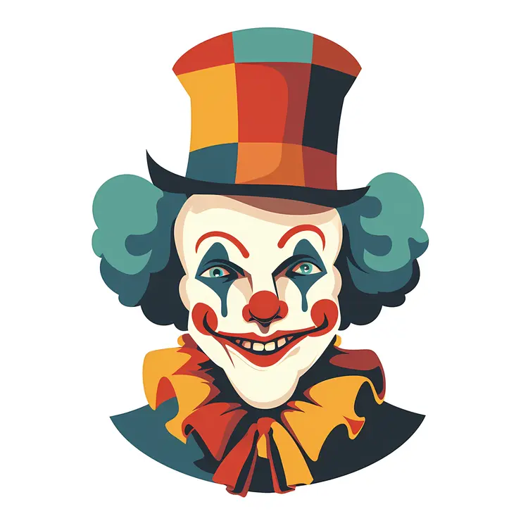Vintage Clown Illustration