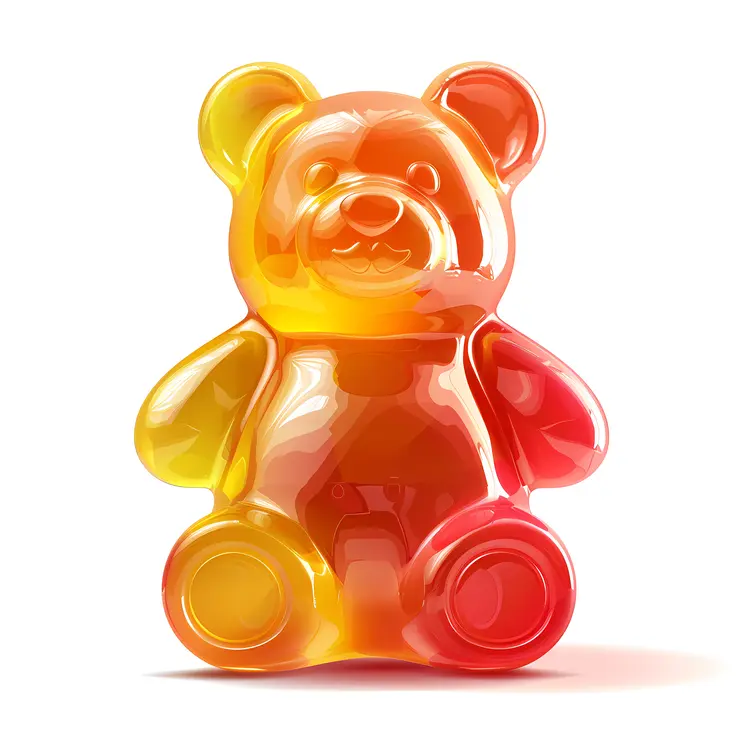 Multicolored Gummy Bear