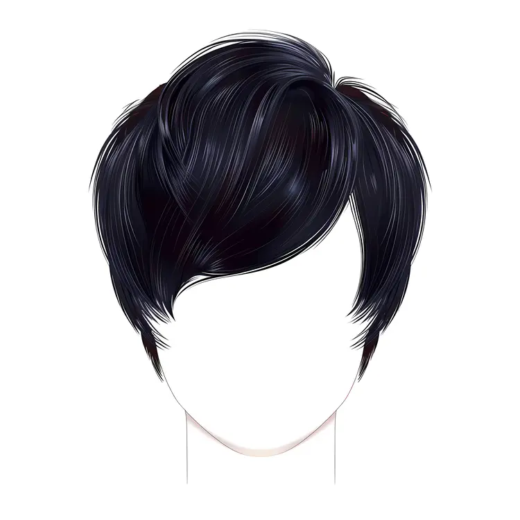 Trendy Short Black Hair