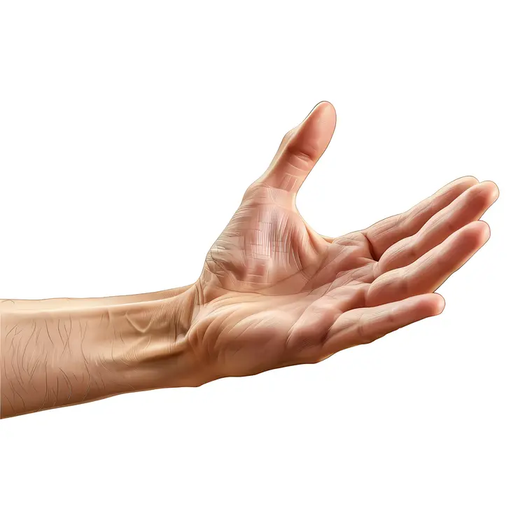 Open Hand Gesture Illustration