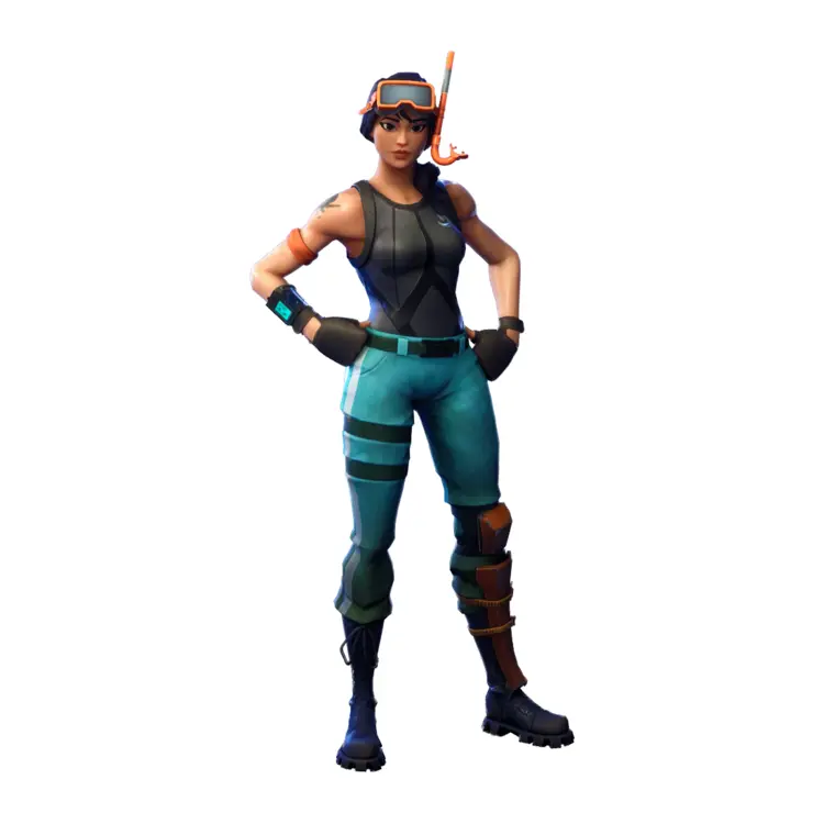 Female Character in Diving Outfit