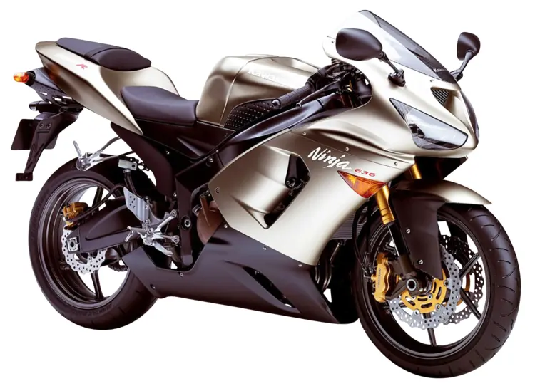 Silver Sport Motorcycle