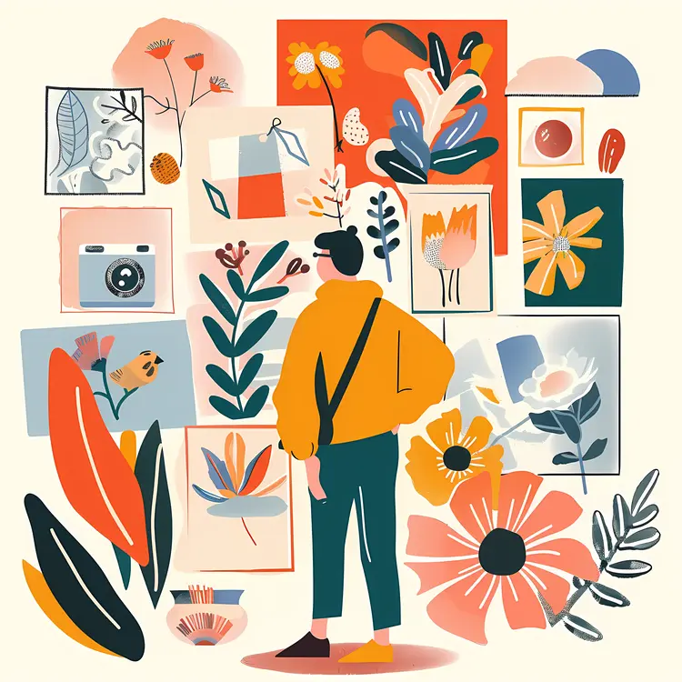 艺术花卉画作