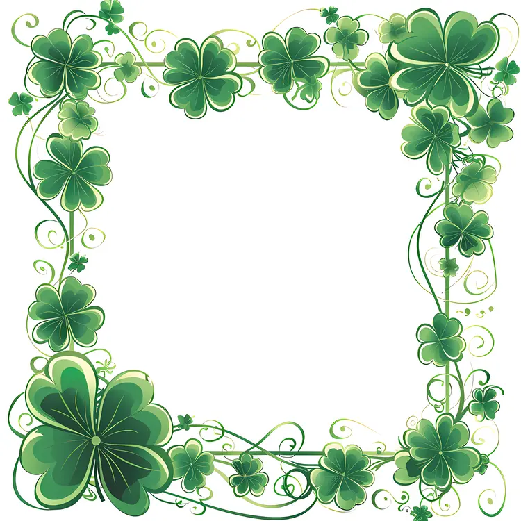 Decorative Shamrock Frame