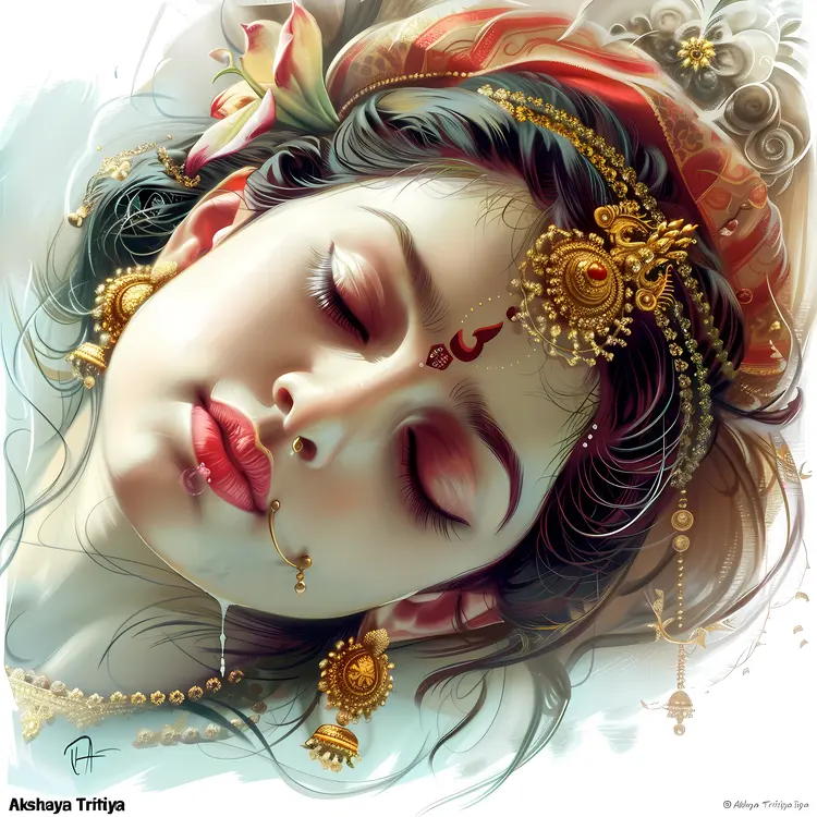 Sleeping Woman for Akshaya Tritiya