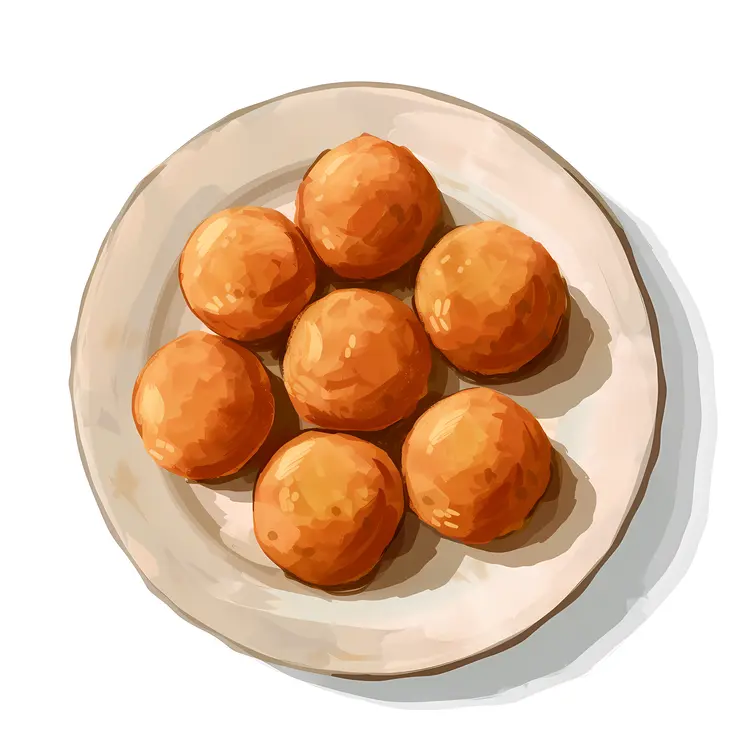 Plate of Orange Balls