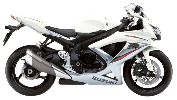 White Sport Bike for High-Speed Racing