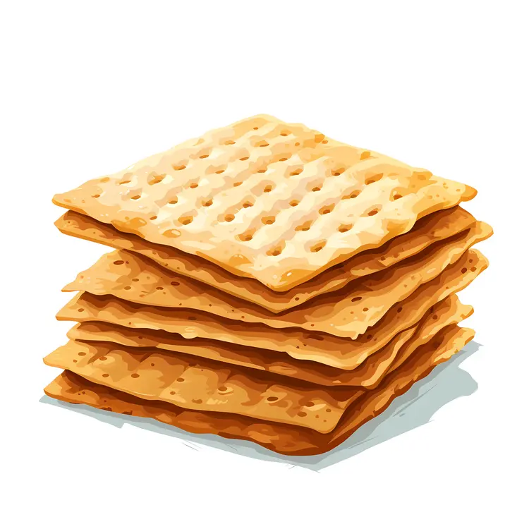 Stack of Crunchy Crackers