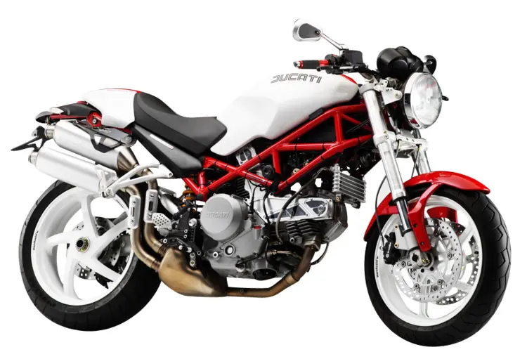 White and Red Motorcycle for Adventurous Rides