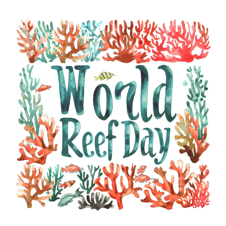 Colorful Coral and Fish for World Reef Day