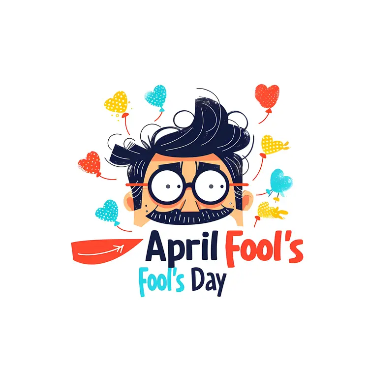 April Fool's Day with Funny Character