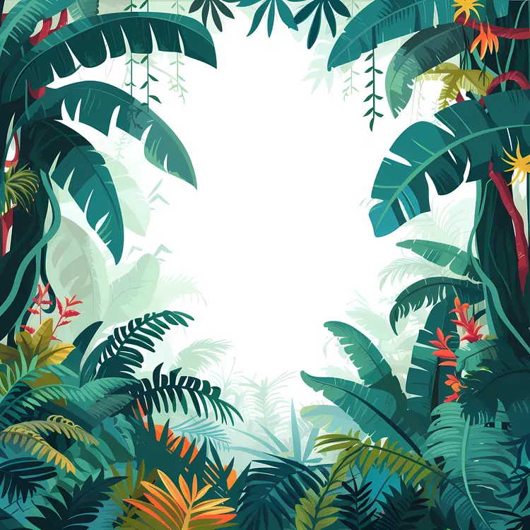 Tropical Jungle with Dense Foliage