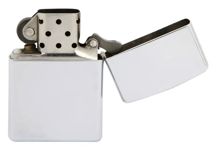 Metal Flip-Top Lighter for Ignition