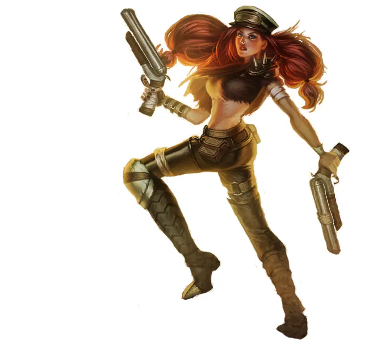 Female Gunfighter with Dual Pistols