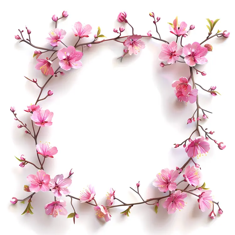 Pink Blossoming Flowers on Branches