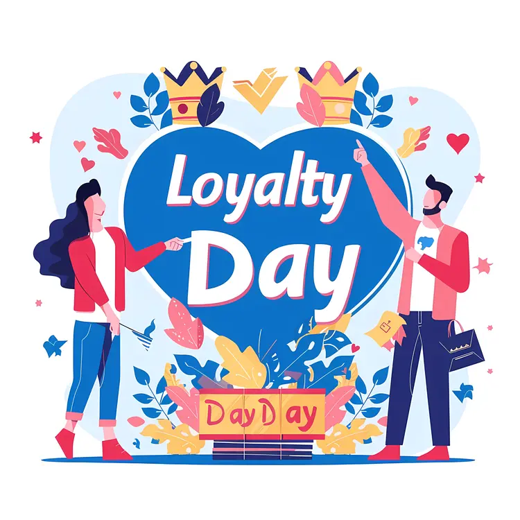 Loyalty Day Celebration with Flags