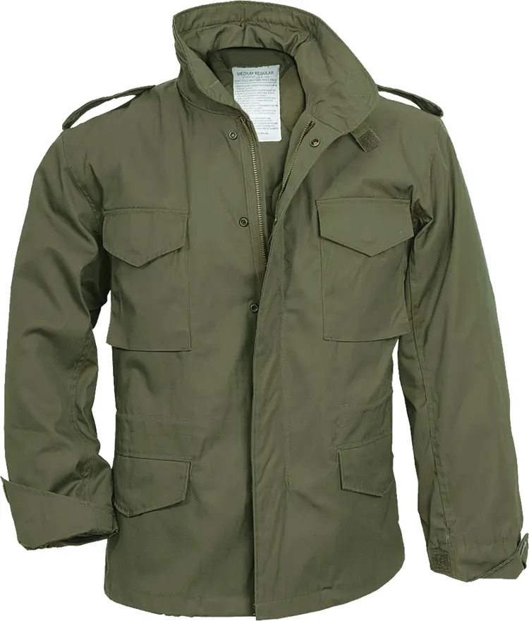 Green Military Jacket with Pockets