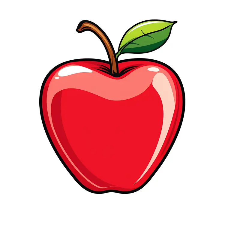 Shiny Red Apple