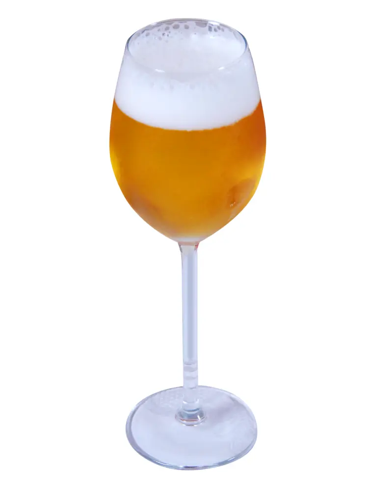 Beer Glass with Foam