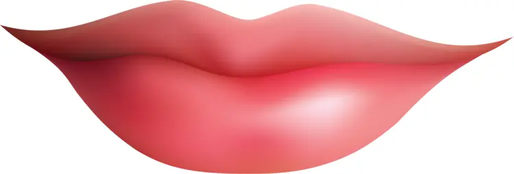 Glossy Red Lips
