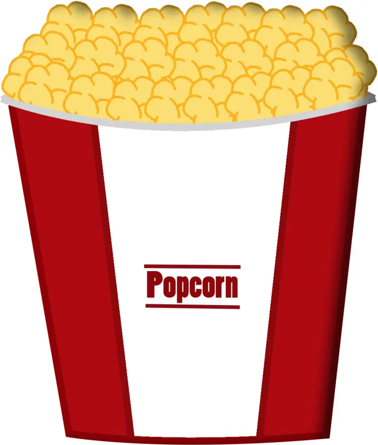 Popcorn Bucket with Red and White Stripes