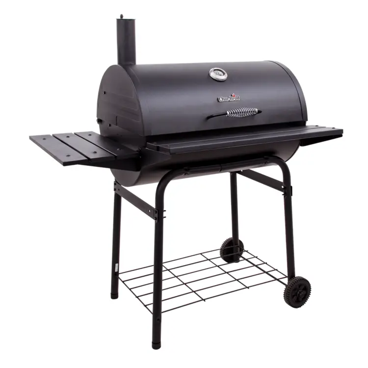 Black Barrel Grill for Outdoor Barbecue