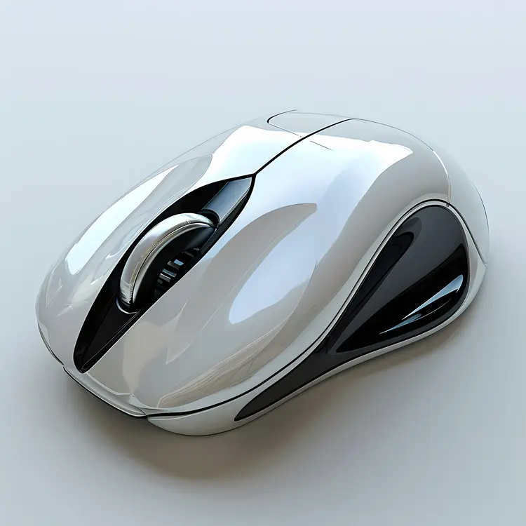 White Sleek Computer Mouse