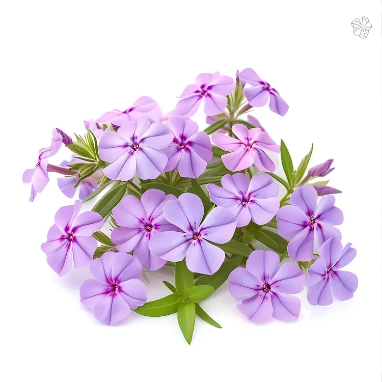 Beautiful Purple Flowers with Green Leaves