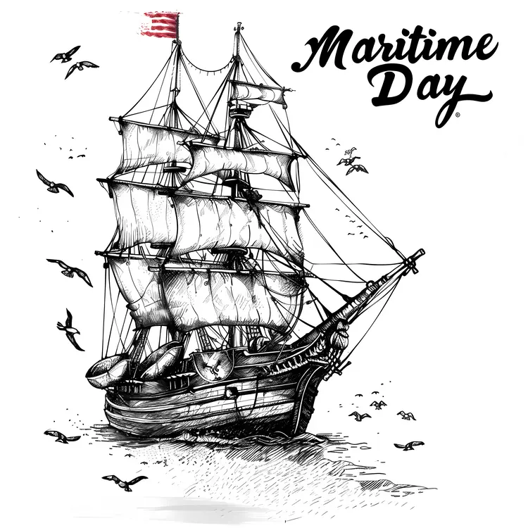 Artistic Sketch for Maritime Day