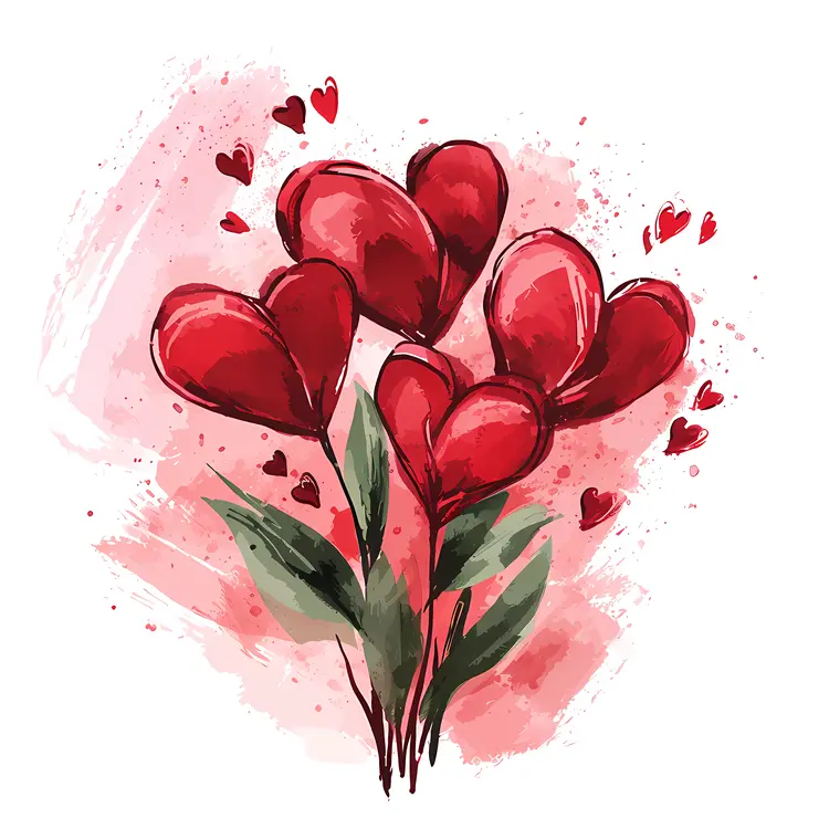 Heart-shaped Flowers for Valentine's Day