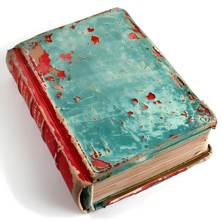 Old Book with Teal Cover