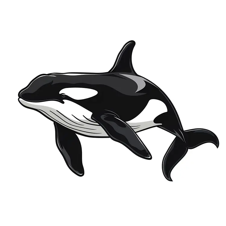 Cartoon Orca Drawing
