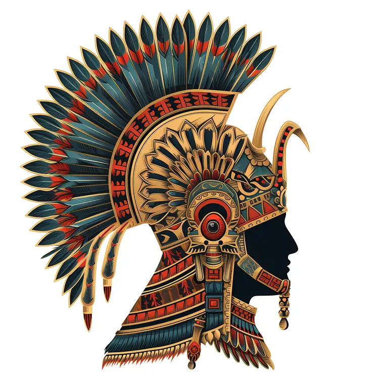 Decorative Feathered Mask