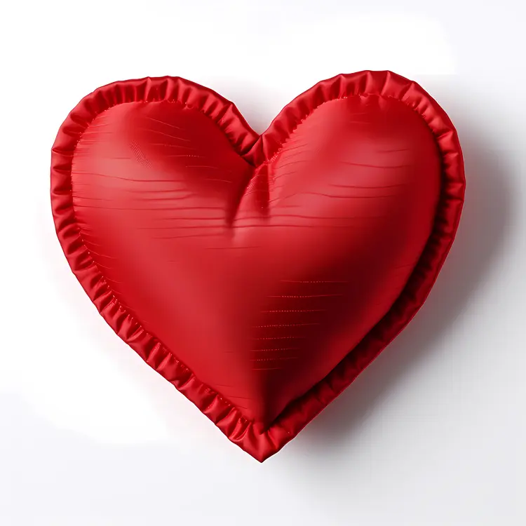 Red Heart Pillow for Valentine's Day