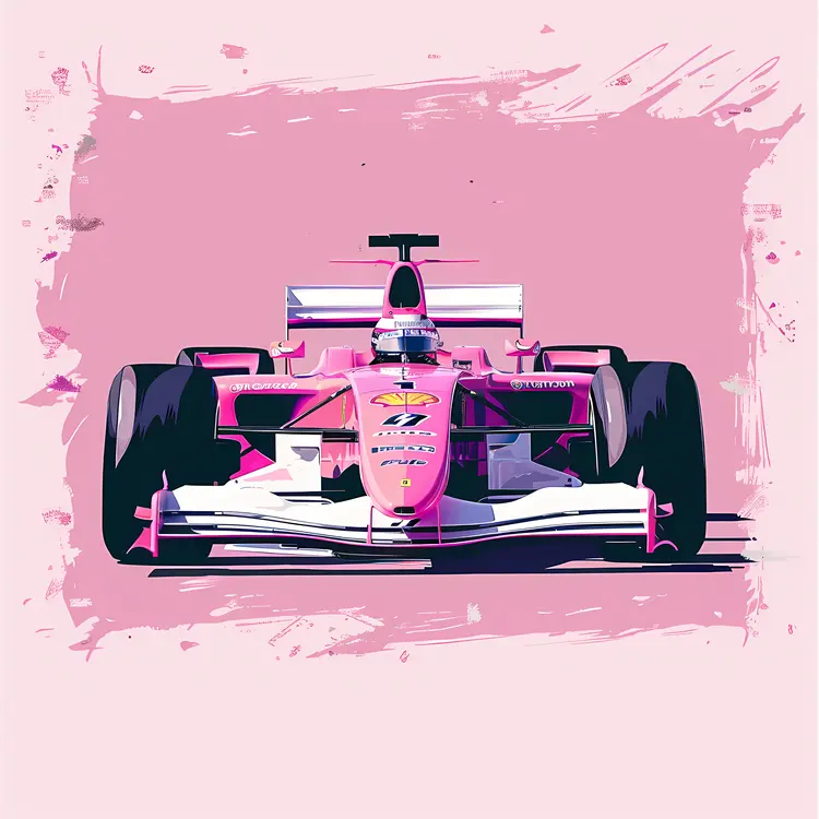 Pink Formula 1 Racing Car