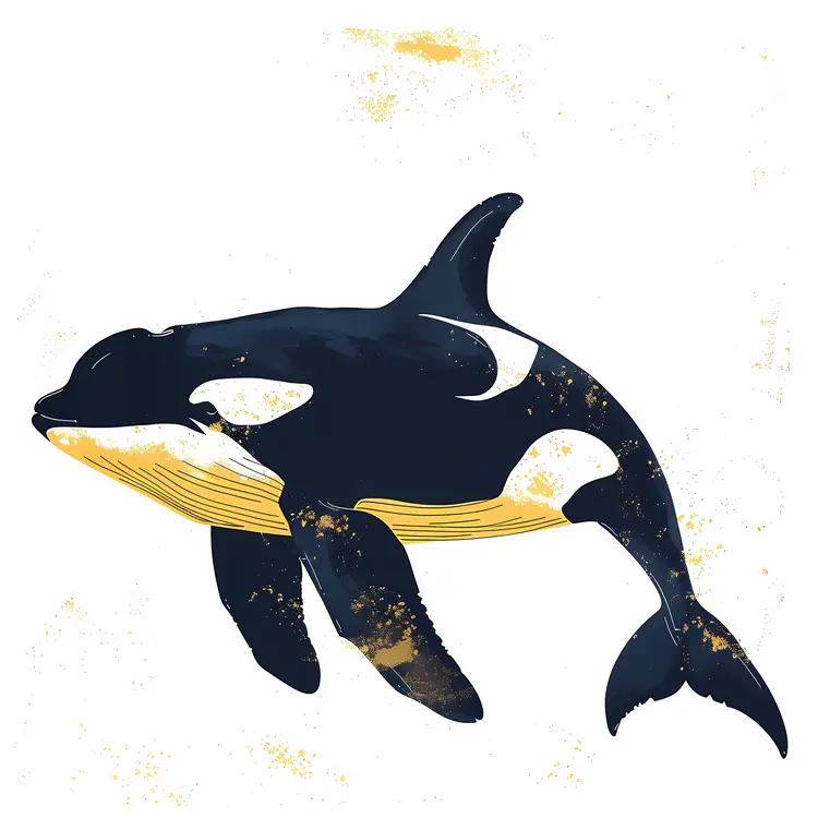 Artistic Orca Illustration