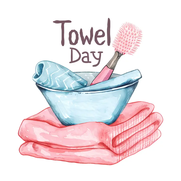 Towels and Brush for Towel Day