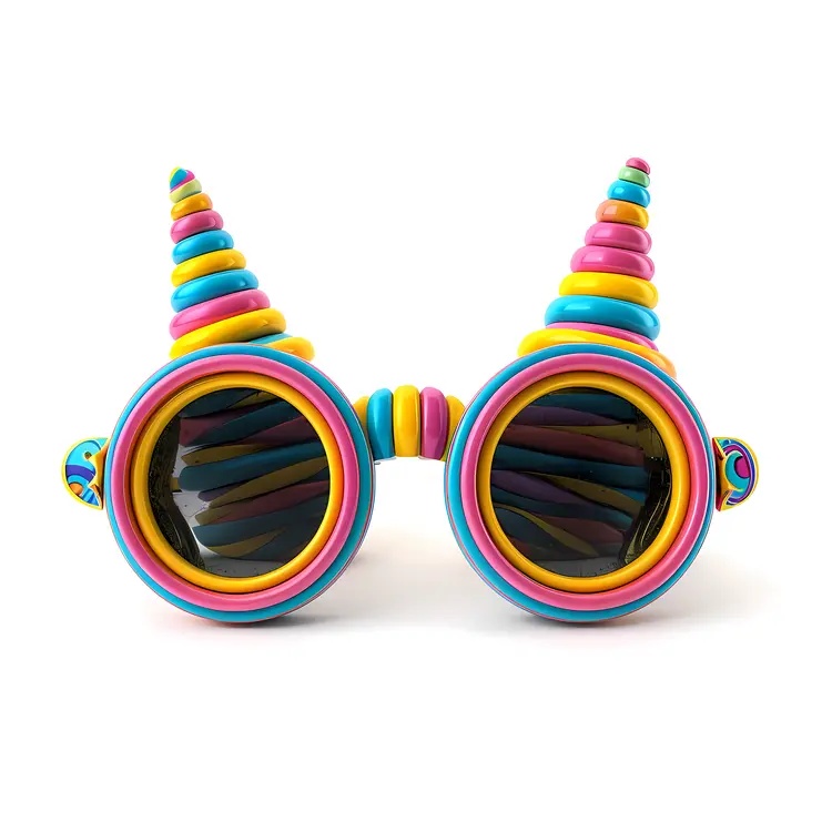 Rainbow Spiral Glasses