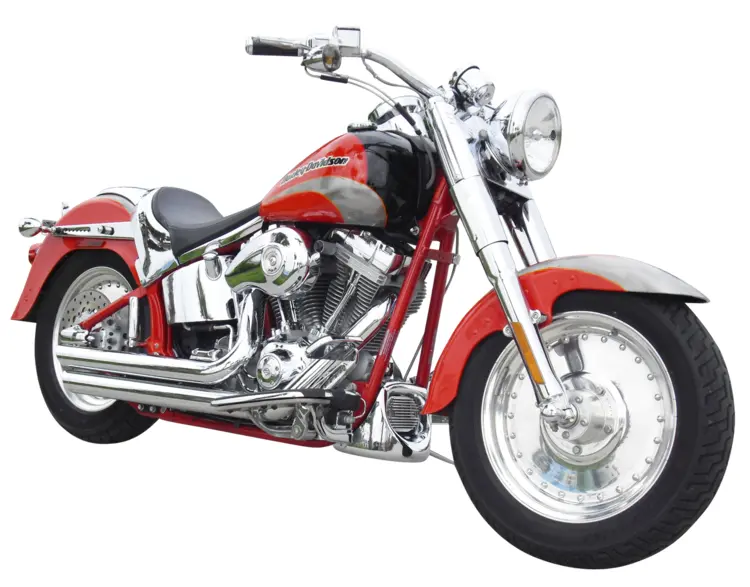 Red Chrome Motorcycle