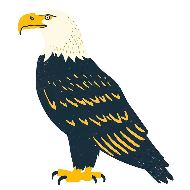 Majestic Bald Eagle Illustration