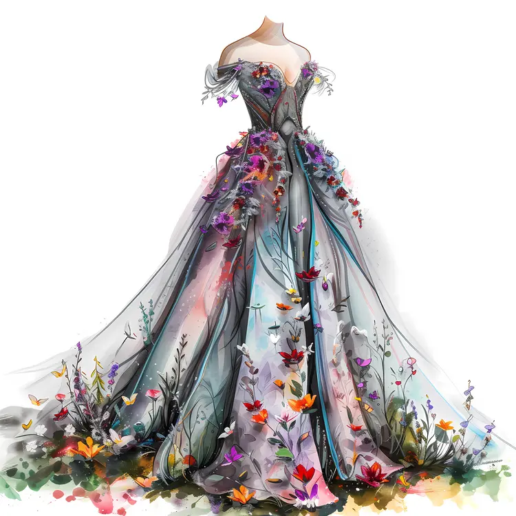 Elegant Floral Dress