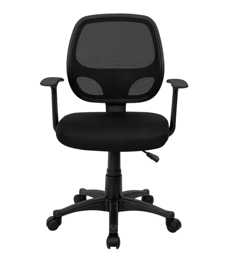 Black Office Chair with Wheels