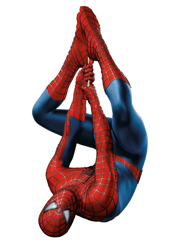 Spider-Man Hanging Upside Down